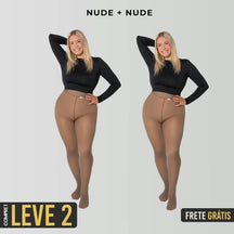Kit Meia calça forrada Translúcida - Pague 1 e Leve 2 Pares
