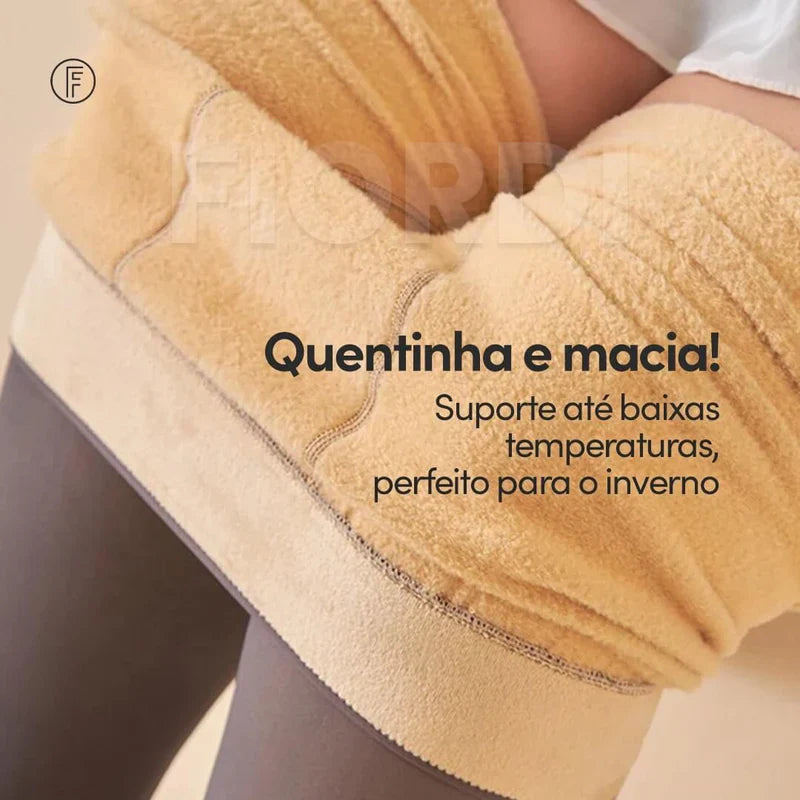 Kit Meia calça forrada Translúcida - Pague 1 e Leve 2 Pares