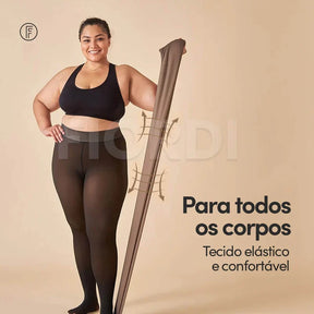 Kit Meia calça forrada Translúcida - Pague 1 e Leve 2 Pares