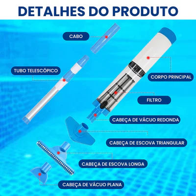 ASPIRADOR DE PISCINA 3 EM 1