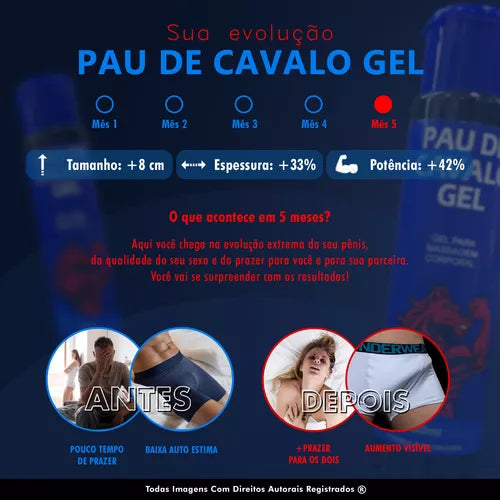 PAU DE CAVALO GEL 3 POR 1 FRETE GRÁTIS QUEIMA DE ESTOQUE