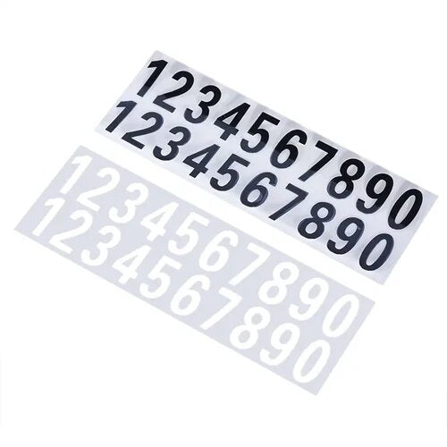 COMBO - Adesivos Numerais do 0 ao 9 + Spray PhotoBlocker - Anti-Multas